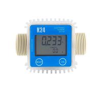 Débitmètre numérique K24, débitmètre de carburant, jauge for produits chimiques, débitmètre d'eau liquide, compteur de liquide(Blue Horizontal)