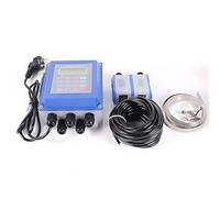 Débitmètre Numérique Portable À Pince Capteur À Ultrasons Non Invasif For Liquides (eau, Eaux Usées, Huile) Avec Compatibilité DN15-DN6000mm Alimenté Par Batterie -30~160 ℃(DN15~100mm)