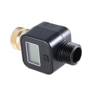 Débitmètre pour tuyau d'arrosage - Buse d'arrosage - Débitmètre d'eau en laiton - Mesure de la consommation gallon/litre - Compteur de tuyau d'arrosage