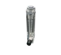 Débitmètre rotamètre en acrylique LZM-15ZT, avec vanne de commande, montage sur panneau, indicateur de débit Transparent for faible débit de gaz ou de liquide, 1 pièces(25-250L-H)