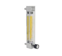 Débitmètre rotamètre en verre et acier inoxydable LZB-6F, 1 pièce, avec vanne de régulation for liquide et gaz. Connecteur, il peut ajuster le débit(40-400 LPH for gas)