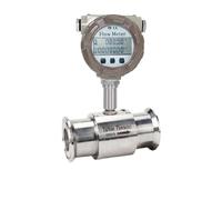 Débitmètre sanitaire numérique en acier inoxydable, connexion à pince RS485 for eau et alcool DN15-D(DN20-50.5Clamp-485)