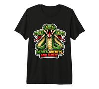 Débits Crédits Et Tromperie Humour Comptable T-Shirt Haut de Gamme