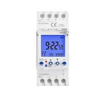 DEBLAN Puissance d'entrée 12VDC, Grand écran LCD à 2 canaux, Horloge Programmable 24 Heures avec Deux Sorties indépendantes à Relais (Color : Input Power 12VDC)