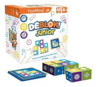 Asmodée Jeu éducatif Déblok Junior – 60 cartes, blocs colorés, 1-4 joueurs, dès 4 ans
