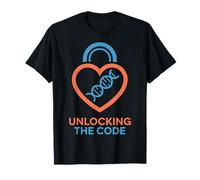 Débloquer Le Design en Forme de cœur Code DNA T-Shirt