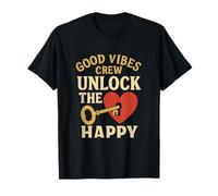 Débloquez Le Graphique Happy Gold Key Heart T-Shirt