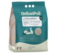 DeBonPoil - Litière minérale spéciale Chat Délicat - Absorption Haute Performance - Contrôle l'humidité et Les odeurs - Ultra Agglomérant - Actif antibactérien - Dépoussiérée à 99.5% - 10L