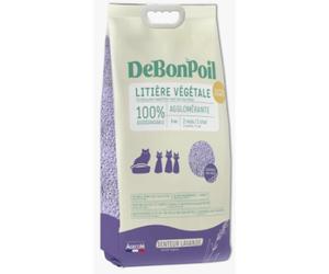 DeBonPoil Litière Naturelle Agglomérante Lavande Pour Chat 2,8kg