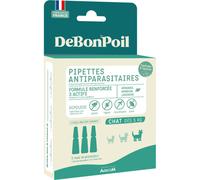 DeBonPoil Pipettes Antiparasitaires Chat Dès 5kg Pièces 3x1ml