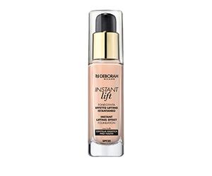 Deborah Fond de teint Instant LIft N.0 Fair Rose SPF30, Longue tenue, Effet Lifting, Texture fluide et légère, avec poignées Soft Focus qui donnent une Radiosité instantané