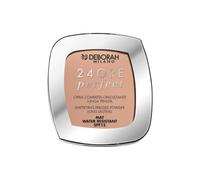 Deborah Milano Poudre Compacte, 24 Heures Perfect SPF 15, N4 Beige, Texture Ultra Fine, Matifiante, Apaisante et Régénérante pour Peau Sensible, 9g