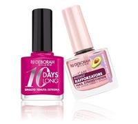Deborah Milano Set Vernis à ongles effet brillant n°894 11 ml - Traitement renforçant pour ongles faibles et écaillés, 9,5 ml