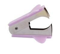 Déboteur d'alimentation, 2PCS Portable Efficient REPLACE Ergonomic Design Stapler Emboucheur pour les services de financement de bureau (Violet)