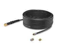 Kärcher Kit de nettoyage de canalisations PC 15 pour nettoyeur haute pression (longueur : 15 m), effet de nettoyage à 360° grâce à la buse rotative en laiton et acier inoxydable, tuyau flexible de