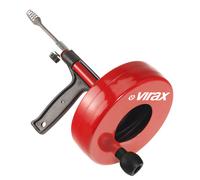 Virax Déboucheur manuel à tambour 290600 pour canalisation Ø25-50 mm