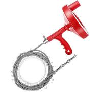 Déboucheur à manivelle de 5 m, Furet déboucheur, Serpent de plomberie Tarière de vidange, pour pour la cuisine/Lavabo/Drain de