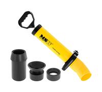 MSW Déboucheur à Pompe MSW-PUMP CLEAN 100 (diamètre intérieur 100 mm, poignée réglable, transmission de puissance optimale, incl. 3 adaptateurs en caoutchouc)