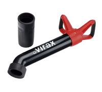 Déboucheur à pompe - Virax - 2 poignées robustes SOFT TOUCH® - Rouge, noir et gris