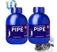 Déboucheur canalisation -Deboucheur Evier,Poudre moussante pour éviers, douches, toilettes et salle de bain. Dissout efficacement cheveux, graisses, savon et résidus alimentaires (1)