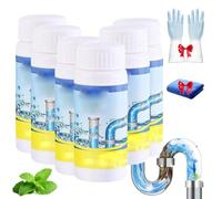 Deboucheur Canalisation,Deboucheur Pro,Nettoyant Puissant Canalisation, Pour Cuisine Et Salle De Bain,Sink And Drain Cleaner (6*A)