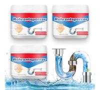 Deboucheur Canalisation Professionnel, 2025 Nouve Déboucheur Surpuissant Entretien Canalisations Prévient la Formation de Bouchons & Lutte Contre les Mauvaises Odeurs Deboucheur WC (3PCS)