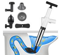 Deboucheur Canalisation, Ventouse Deboucheur avec Quatre Ventouses, Utilisation Facile, Débouche Toilette pour les Salles de Bains, les Toilettes et les Lavabos.