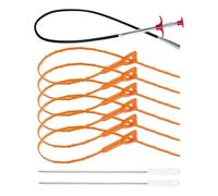 Déboucheur Cheveux Évier - Câble Flexible Lavabo Salle de Bain - Kit 9 Pièces Manche Réglable Réutilisable Maison Salle de Bain