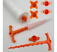 Déboucheur de buse de pistolet à mastic en silicone pour impression 3D, outil de nettoyage réutilisable en spirale pour pistolet à mastic, pour le bricolage et les professionnels 3Pcs Sealing Cap 2