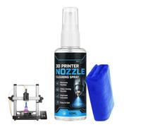 Déboucheur de Buse d'Imprimante 3D Spray Nettoyant Déboucheur 60 ml avec | Kit d'entretien d'imprimante 3D pour atelier, studio, école, bureau, atelier de réparation, salle de