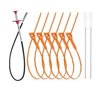 Déboucheur De Canalisation - Câble Flexible Lavabo Salle de Bain - Ensemble De 9 Accessoires Réutilisables De Protection Conduits pour Maison École Cuisine Salle De Bain