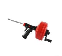 Déboucheur de canalisations de 10 m avec spirale à ressort pour canalisations de cuisine et de salle de bain, tarière serpent de plomberie pour sabots, gants inclus