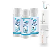 Déboucheur de canalisations, Déboucheur d'éviers et de canalisations, Déboucheur et désodorisant pour canalisations, Nettoyage rapide des canalisations de cuisine et de toilettes (3PCS)