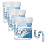 Déboucheur de canalisations,nettoyant puissant pour éviers et drains,éliminateur de bouchons à action rapide pour cuisine,salle de bain et baignoire,nettoyant efficace pour tous types (3 pièce)