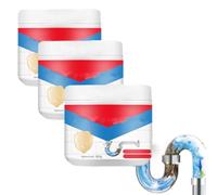 Déboucheur de canalisations, puissant déboucheur de tuyaux, nettoyant pour éviers et canalisations, dissout les bouchons, gel déboucheur haute performance à action rapide, déboucheur (3 pièce)