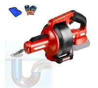 Déboucheur de canalisations sans fil compatible avec batterie Makita 18 V, serpent de vidange électrique de 7,6 m pour déboucher l'évier et le tuyau, s'adapte aux tuyaux de 16 à 85 mm (batterie non