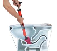 Déboucheur de Toilette à Air Comprimé, Ventouse Deboucheur WC,Déboucheur de tuyau de toilette, Manuel à haute pression Débouchage des toilettes à un coup, pour évier, salle de bain (1 Pièce)