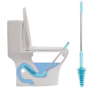 Déboucheur De Toilettes Bleu Durable Pour Toilettes À Siphon ¿ Poignée Ergonomique, Double Fonction, Facile À Utiliser, Haute Qualité
