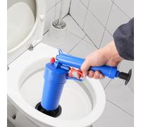 Déboucheur de Toilettes,Déboucheur Ventouse pour Déboucher toilettes,éviers,Baignoires,Douches,Diamètre Ventouses 11cm,4 Bars,1.87LB (Bleu)