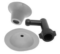 Déboucheur de Toilettes en Plastique Blanc, Poignée Ergonomique | Toilettes et Évacuations de Salle de Bain, Embout Interchangeable, Usage Maison Locataire, Nettoyage Quotidien