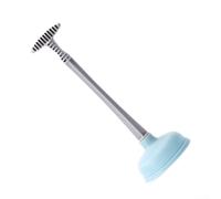 Déboucheur de vidange haute performance avec large tête en caoutchouc pour une couverture supérieure sur les ouvertures de vidange standard (piston de toilette bleu)