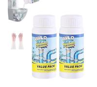 Deboucheur,Deboucheur Canalisation Professionnel,Nettoyant Puissant Canalisation,IdÉAl En Cas D'eau Stagnante Cuisine, Salle De Bains, Toilettes, Siphons De Sol (2pcs)