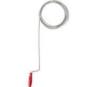 Déboucheur d'évier à crochet - 2.5 m - Tête 20 mm - RIBIMEX - PRFD25 G