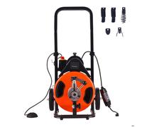 Déboucheur Électrique de Canalisation 15 m x 12,7 mm-Duoku-Machine de Nettoyage Tuyaux Alimentation-Auto Nettoyeur Tubes-Coupeurs