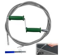 Déboucheur en spirale de 5 m - Protection contre la rouille - Pour nettoyage de canalisations - Pour cuisine, évier, canalisation, toilettes