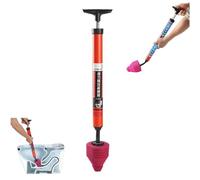 Déboucheur et déboucheur de toilettes multi-usages, piston de toilettes amélioré, outil de plomberie haute pression, outil de plomberie avec poignée ergonomique, pour débloquer la baignoire, la douche