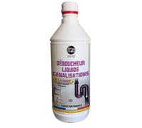 Déboucheur liquide soude spécial salle de bains cheveux savon 1l IT2C