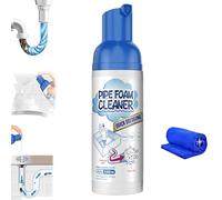 Déboucheur mousse pour canalisations, déboucheur avec tube, formule sûre et douce, mousse pour canalisations, éviers, toilettes, cuisine et lavabos, action rapide et efficace, 60 ml (1Pièce)