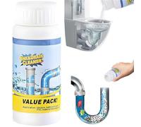 Déboucheur Pro 2025, Poudre Débouchante Surpuissante pour Canalisations, Éviers, Toilettes et Salle de Bain - Nettoyant Rapide et Efficace contre Cheveux, Graisses et Résidus (1 bouteille)