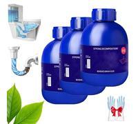 Deboucheur,Puissant Nettoyant For Évier Et Canalisations, Déboucheur Canalisation For l'Extérieur Et Cuisine, Agent De Dragage De Tuyaux Puissant (3*a)